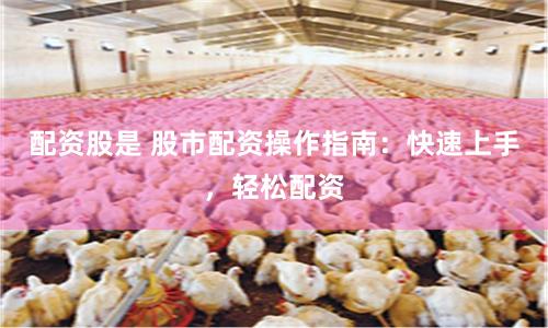 配资股是 股市配资操作指南：快速上手，轻松配资
